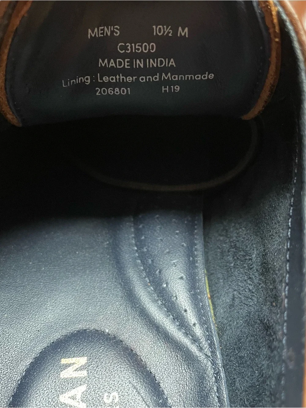 Cole Haan brown Men's Classic Brown Leather Wingtip Dress Shoes